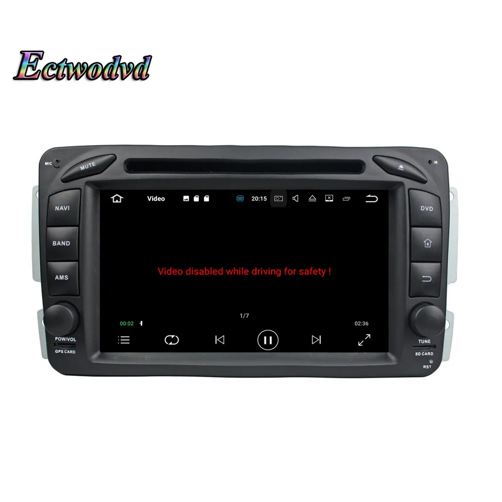 Sale Ectwodvd Octa Core Android 9.0 Car Multimedia DVD Player for Benz E-Class W210 (1998-2001) for Benz A-Class W168 (1998-2001) 18