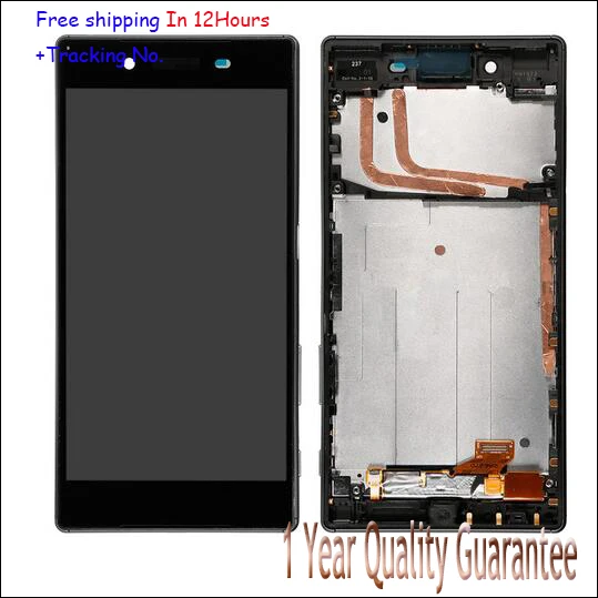 Original quality 100% new White Black For Sony Xperia Z5 E6653 E6603 E6633 LCD display+Touch screen Panel Digitizer with frame 5pcs lot official original new a quality screen for 6s lcd display black white