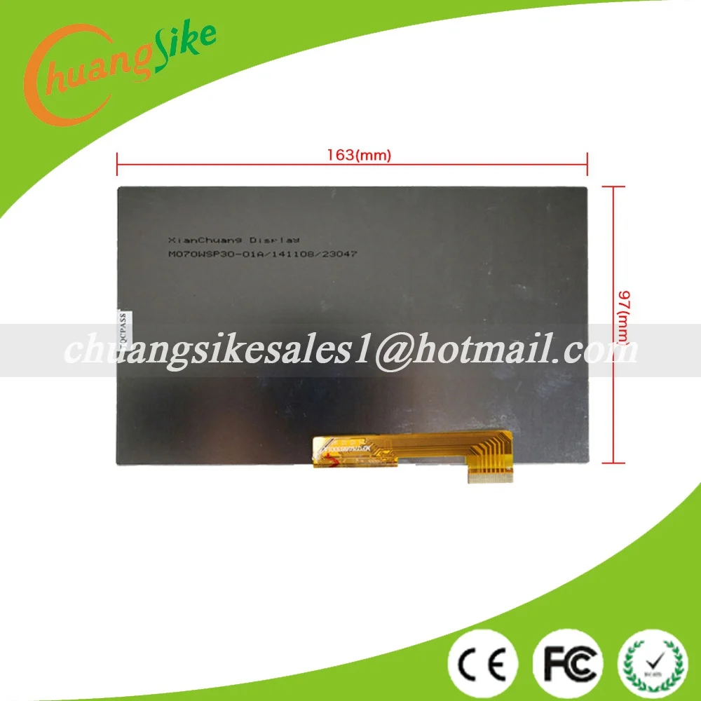 

% A+ 163x97mm 7'' inch LCD Display Matrix FPC0703006_A FPC0703006 3G TABLET 1024*600 LCD Screen Lens Frame replacement