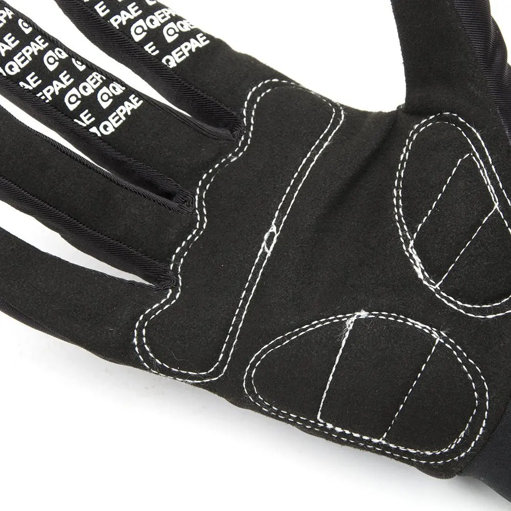 Qeqae Full Finger Skull Gloves Skeleton Pattern Bicycle Cycling Motorcycle Motorbike Racing Riding Gloves Bike Riding Mitten