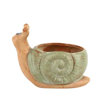 

BESTOYARD Creative Kawaii Cartoon Decorative Snail Flower Pot Flowerpot Home Decoration Flower Vase Childrens Room Desktop Decor