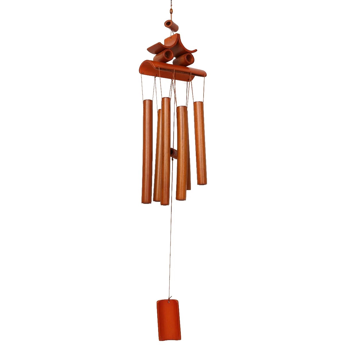 

Bamboo Tube Wind Chimes Handmade Windchime Church Bell Hanging Decor For Home Garden Room Lucky Decoration