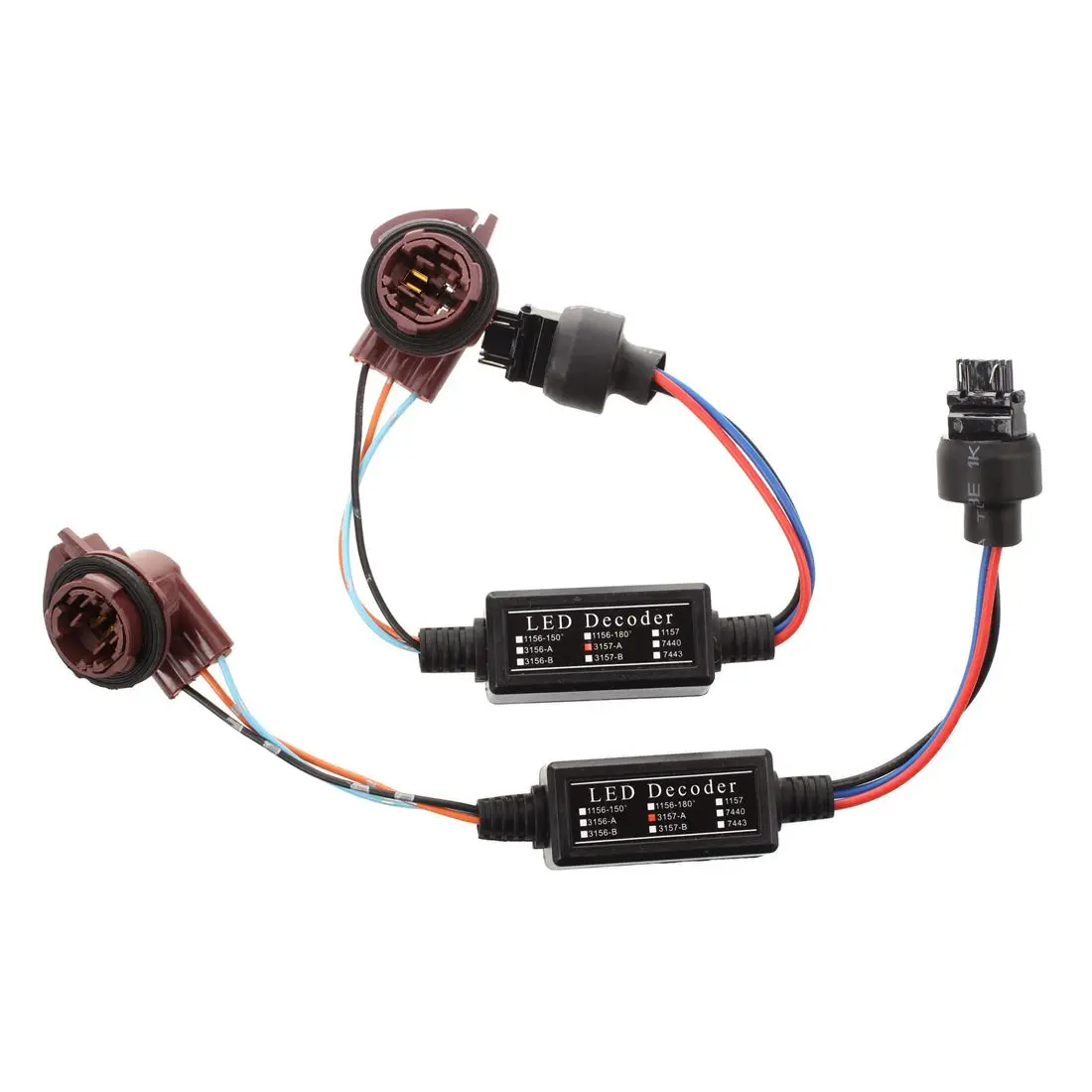 2X Canbus LED Decoder 3157A Adapter Anti Hyper Blinking Flashing Error
