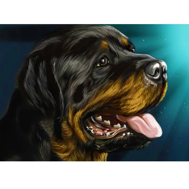 oneroom 3D painting rottweiler diamond painting full square Resin Dog