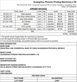 

PHOENIX high quality heidelberg spare parts