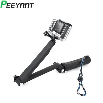 

Peeynnt 3 Way Grip Monopod Selfie Stick For Gopro Hero 7 6 5 4 3 Session SJ4000 Tripod for Xiaomi Yi 4K EKEN H9 Go pro Accessory