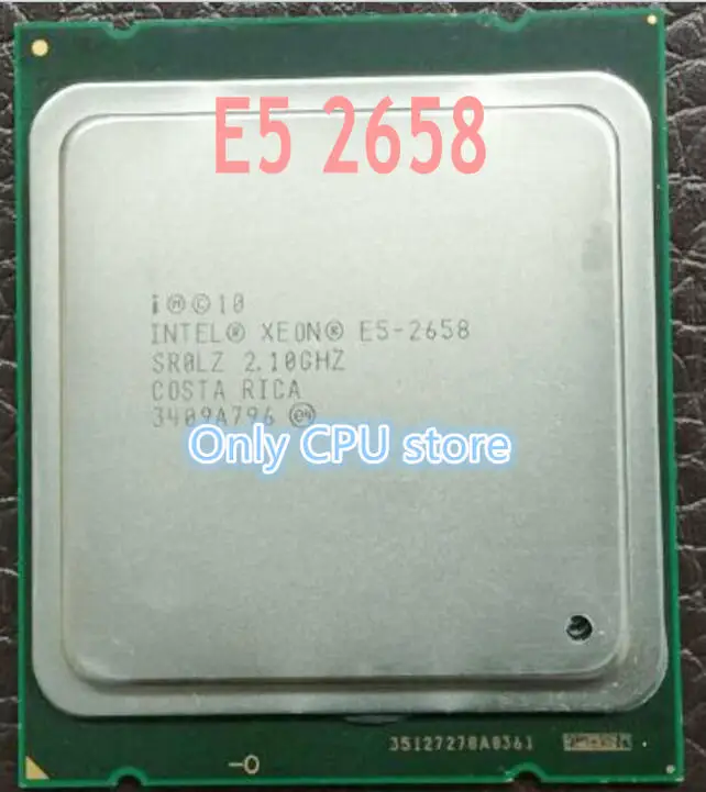 Оригинальный процессор Intel Xeon E5 2658 2 1G 8 ядер 20 Мб DDR3 1333 МГц 95 Вт Бесплатная доставка