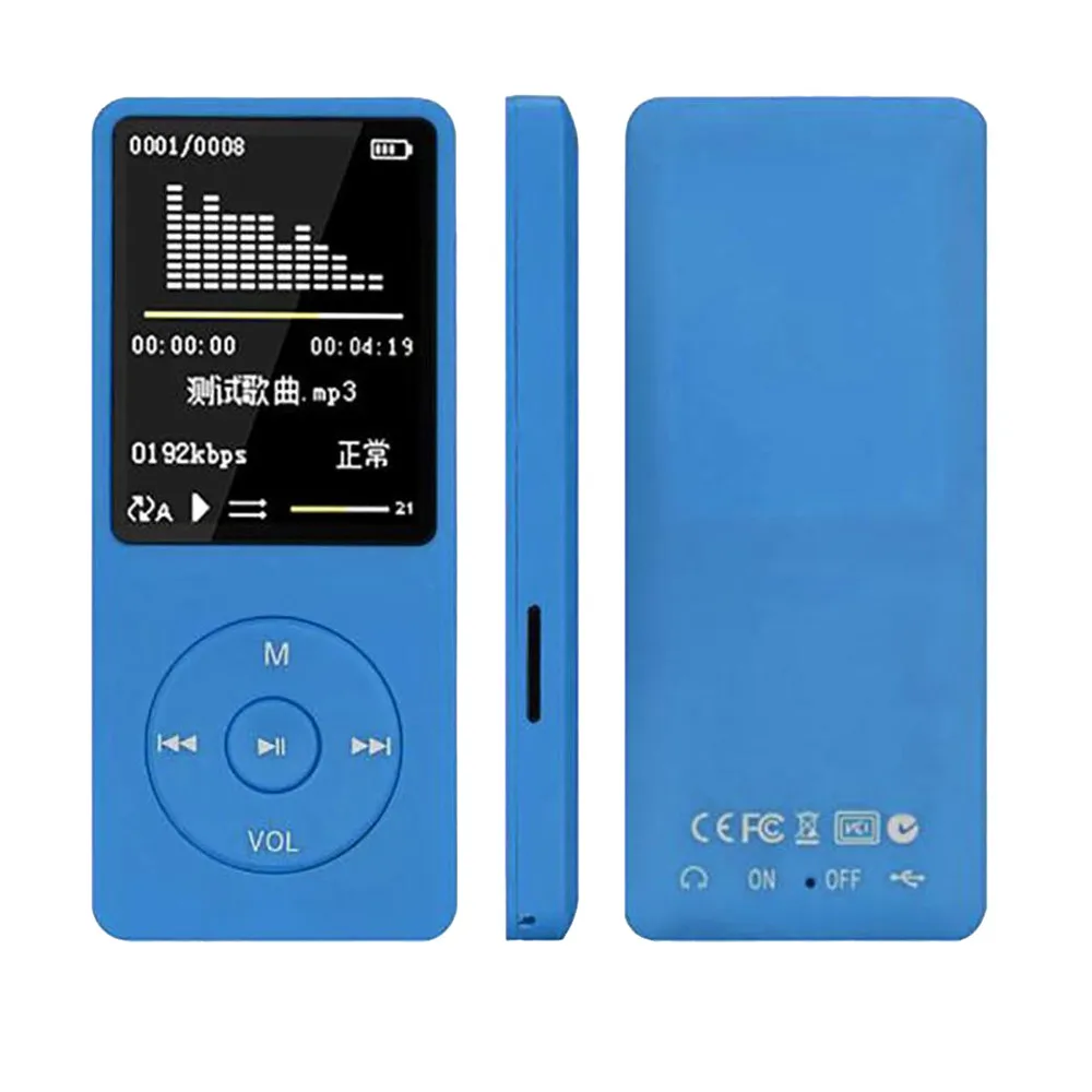 Модный портативный MP3-плеер с ЖК-экраном, FM радио, видео игры, кино, MP3 плеер, мини встроенный микрофон walkman