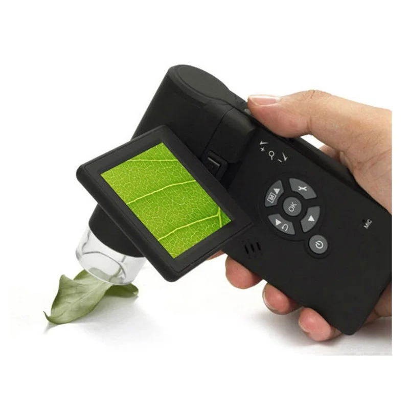 Professional 500X Handheld Digital Microscope Real 5.0MP 3" LCD Display With 8 LED Support USB SD Card Photo and Video Capture