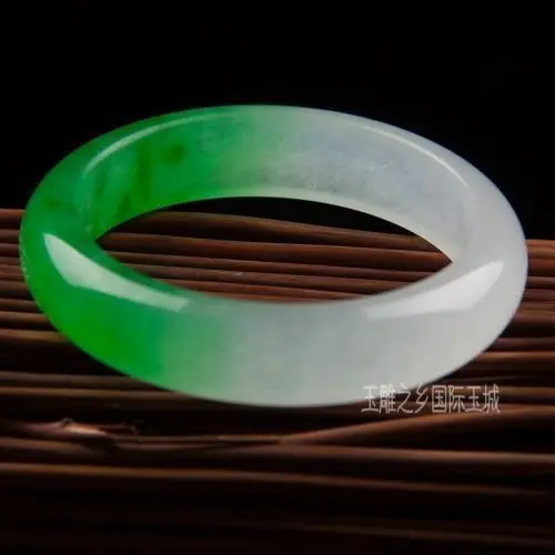 

Hot sale Free Shipping>>>>>beautiful Chinese Natural Grade A Jade Jadeite Bangle Bracelet 60mm