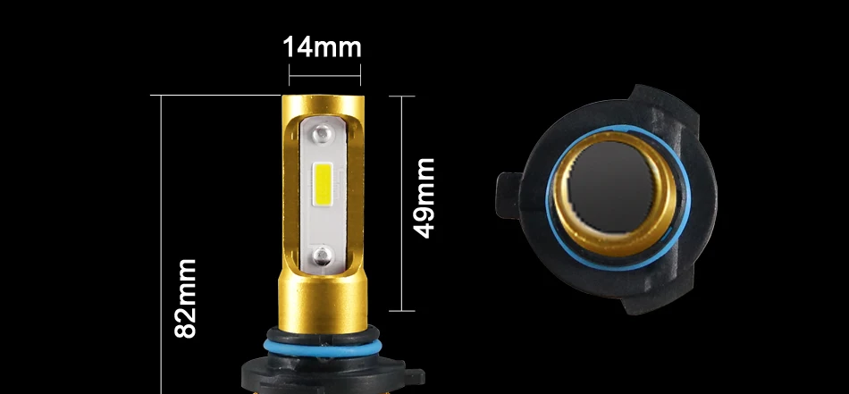 28 hlxg 2PCS Mini H4 Led H7 Light Bulbs For Cars HB3 9005 HB4 H8 H11 Automotive Led Fog Lights 72W 12000LM 6000K 8000K Source 12v