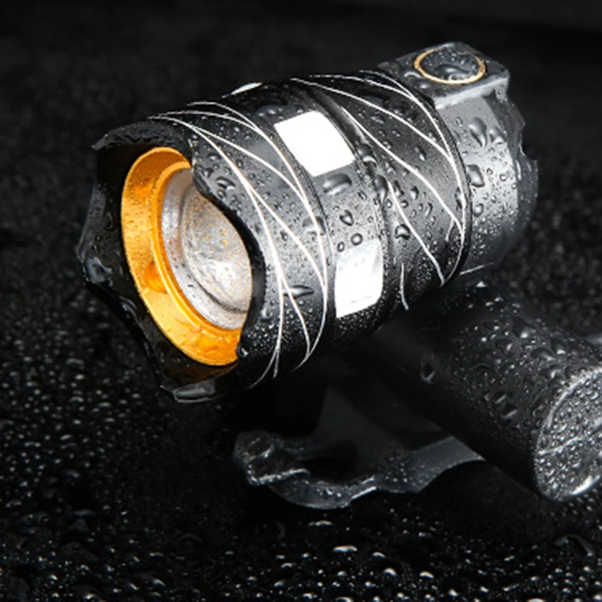 Cheap Walkfire Zoomable XM-L T6 LED Bicycle Light Bike Front Top Tube Lamp Waterproof Cycling Focus Torch Headlight USB Rechargeable 5