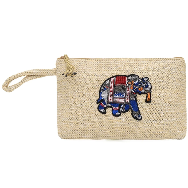 

Woven Embroidery Pouch 2019 New Trendy Wild Messenger Bag Tote Knitting Mini Shoulder Messenger Bag