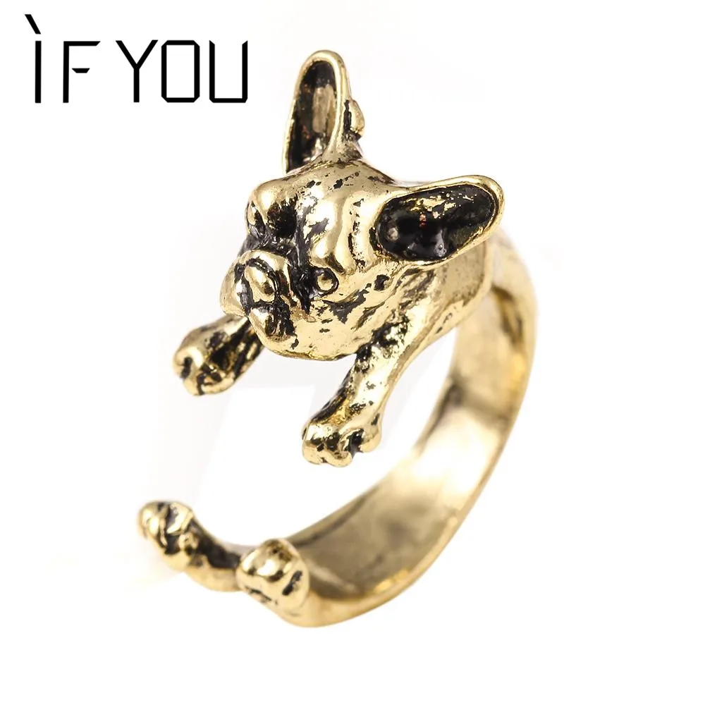 Buy IF YOU Hippie Puppy Dog Ring Punk Brass Knuckle