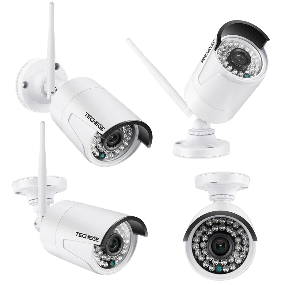 Techege 4CH Wireless 1080P NVR Kit HD 12