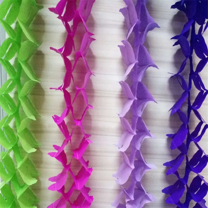 1pc 3 6m Four Leaf Clover Paper Garlands Diy Hanging Banners