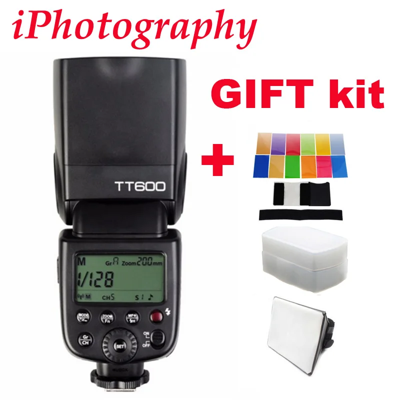 Беспроводная вспышка Godox Thinklite TT600 2 4G GN60 Master/Slave для камер Canon Nikon Pentax Olympus Fujifilm |