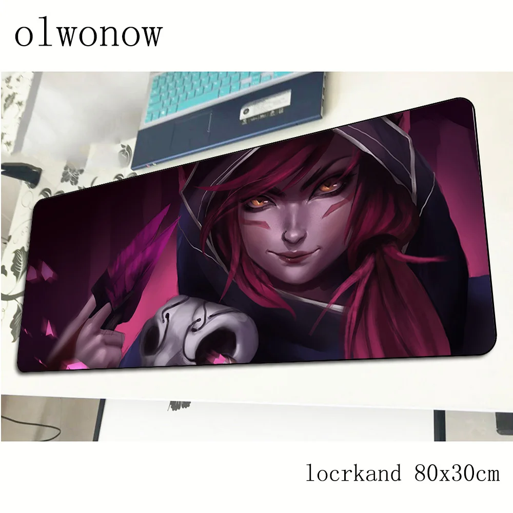  xayah mousepad 80x30cm Indie Pop gaming mouse pad big gamer mat Natural Rubber computer desk padmou