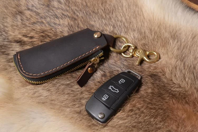 Винтажный автомобильный мужской держатель для ключей из натуральной кожи, кожаный кошелек для ключей, брелок для мужчин, ключница wo, мужской чехол для ключей, сумка, органайзер для ключей