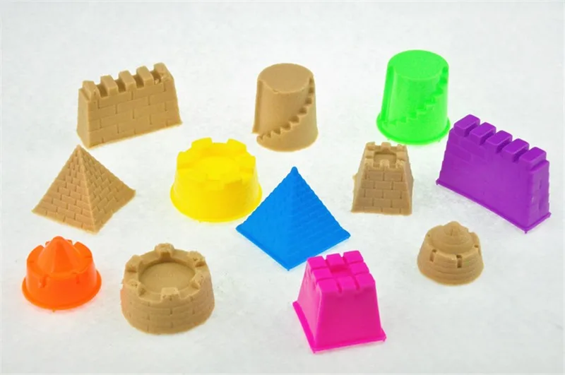 6Pcs/Set Sand Clay Mold Building Pyramid Sandcastle Beach Sand Toy Baby