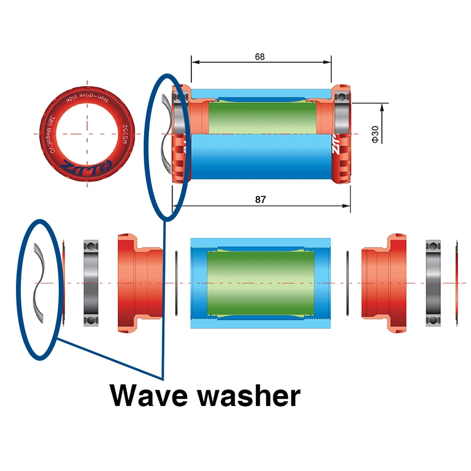 bottom bracket washer