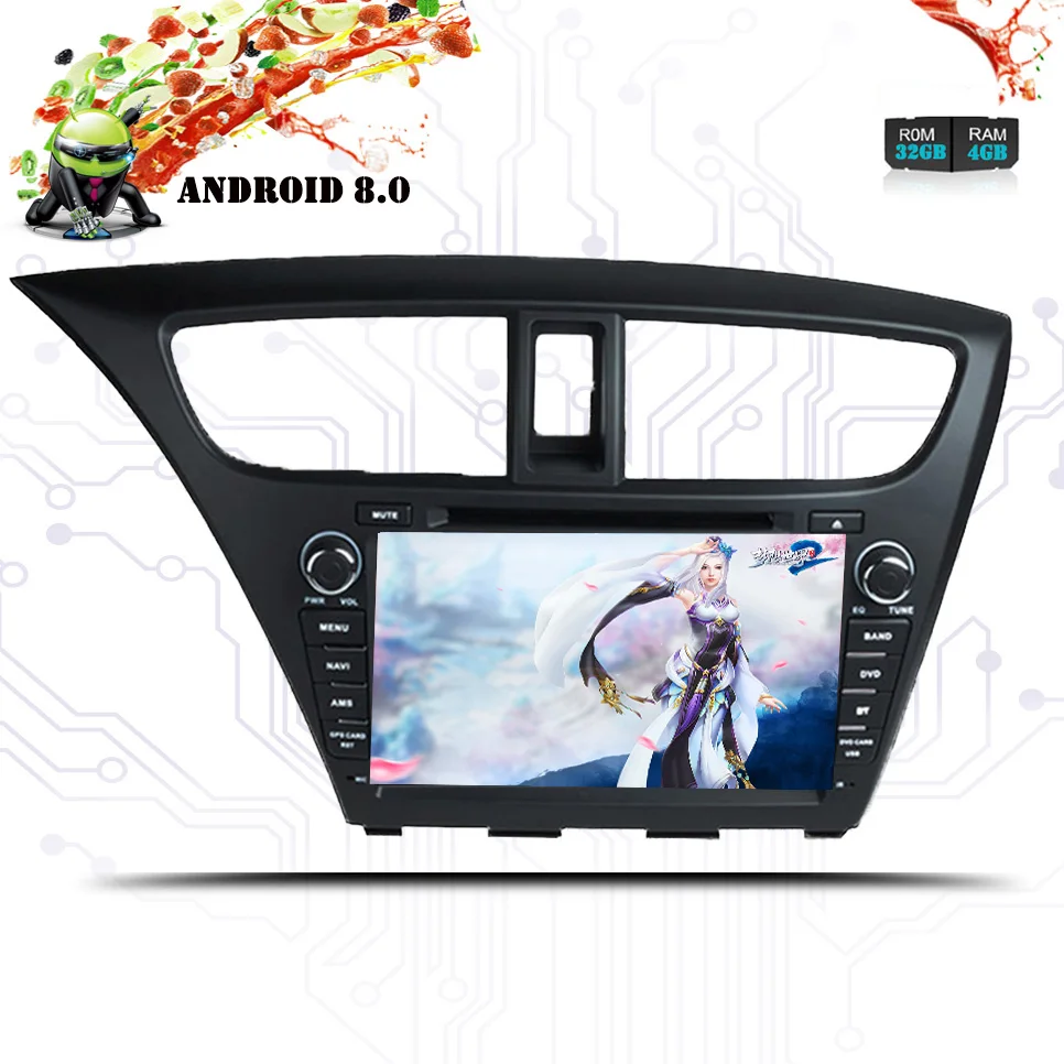 Clearance Android 8.1 octa core 2GB RAM car dvd player for Honda Civic Hatchback ips touch screen head units tape recorder radio with gps 1 Clearance Android 8.1 octa core 2GB RAM car dvd player for Honda Civic Hatchback ips touch screen head units tape recorder radio with gps 1