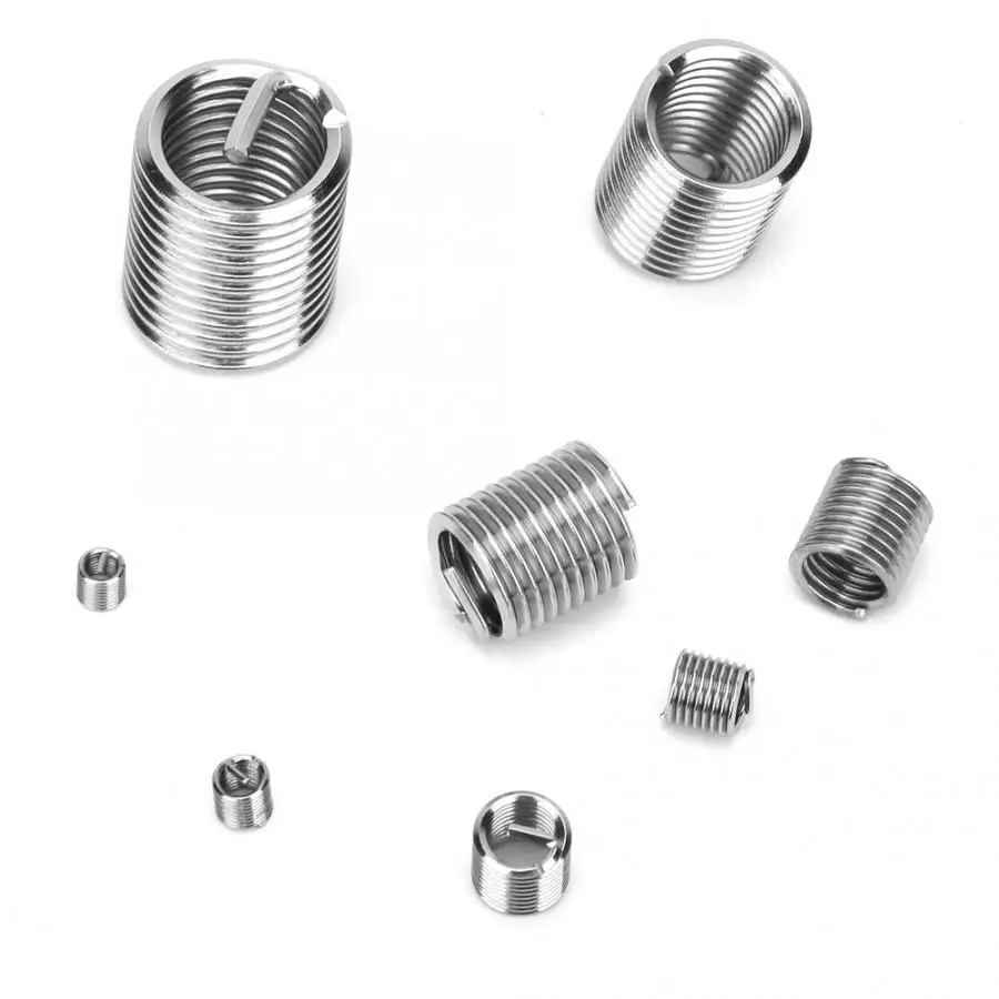 KJBGS Threaded Insert 65Pcs M2.5-M12 Thread Repair Insert kit Spiral Thread Thread Insert Stainless Steel Thread Spiral Screw Sleeve Fixing Fastener Repair Tool Hardware KJBGS Threaded Insert 65Pcs M2.5-M12 Thread Repair Insert kit Spiral Thread Thread Insert Stainless Steel Thread Spiral Screw Sleeve Fixing Fastener Repair Tool Hardware