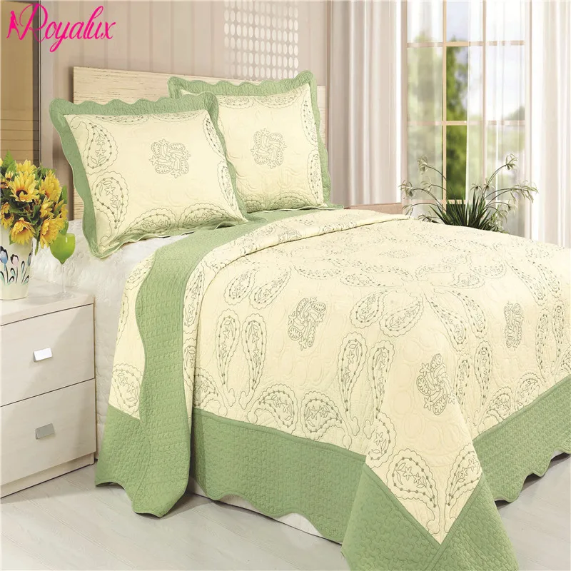 Бренд &quotRoyalux&quot 230*250 Покрывало Хлопок Стеганное На Кровать Двуспальную с