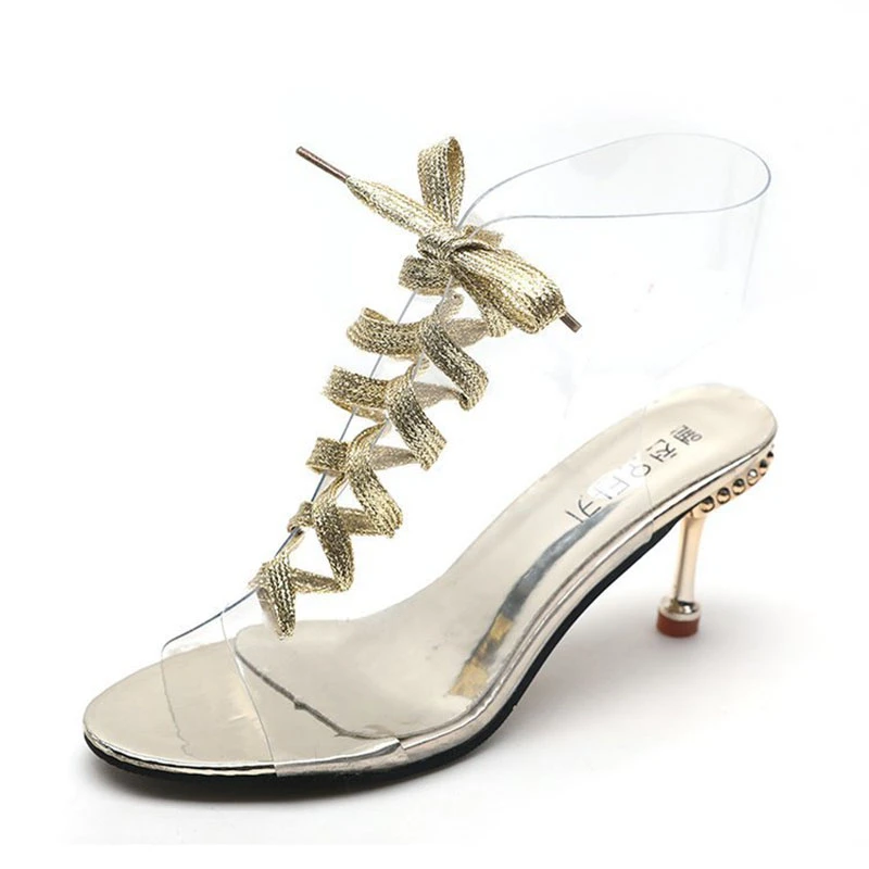 kitten heel perspex shoes