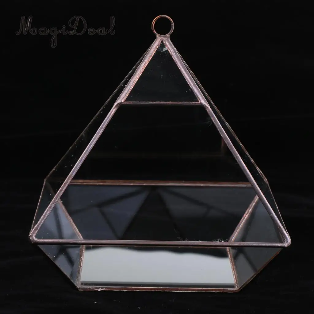 MagiDeal стекло Алмазная форма микро Ландшафтный Террариум шкатулка для ювелирных изделий суккулент завод Плантатор цветочный горшок