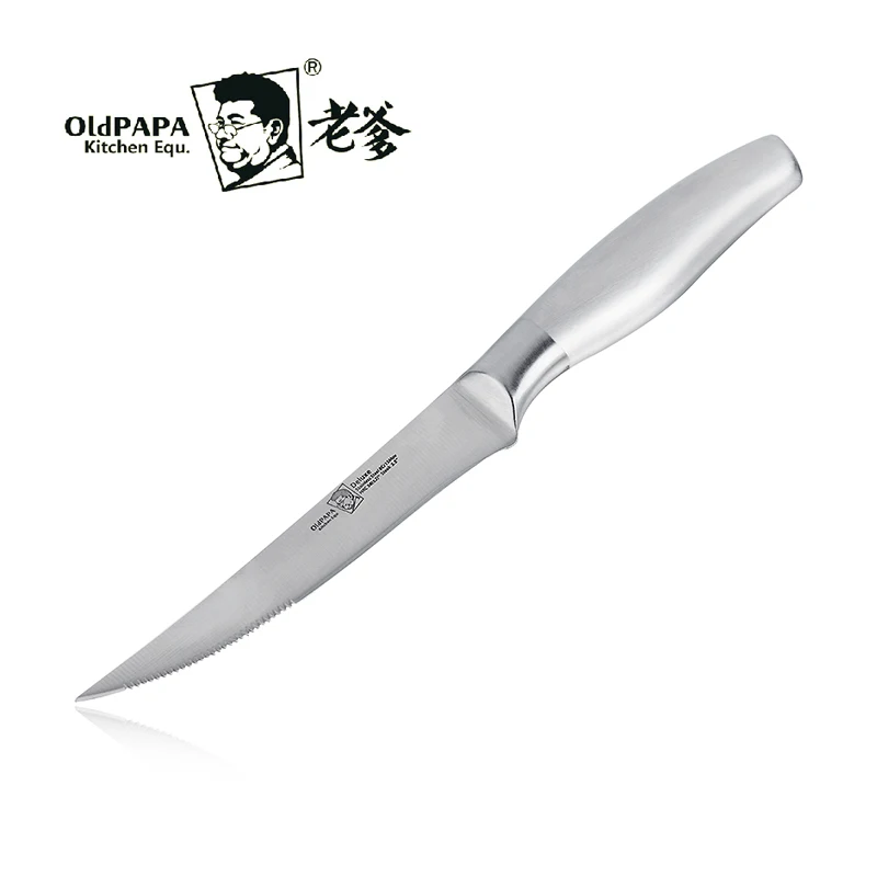 Free Shipping OldPaPa Kitchen Serrated Stainless Steel Fruit Knives Household Multi use Paring Knife Tomato Steak