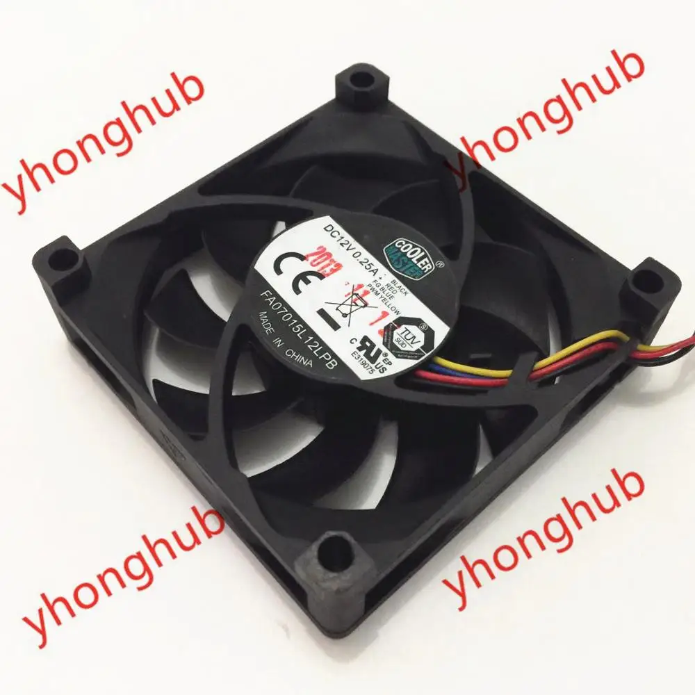 

Emacro Cooler Master FA07015L12LPB Server Square Cooling Fan DC 12V 0.25A 70x70x15mm