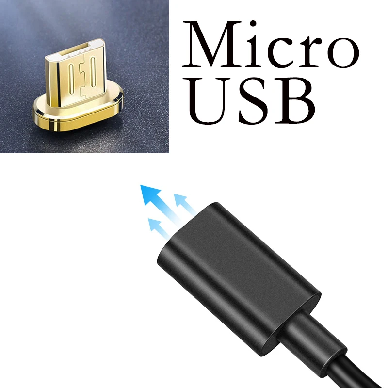 Mcdodo type C Micro USB кабель для быстрой зарядки Android мобильный телефон магнит зарядное устройство для iPhone samsung Xiaomi Магнитный USB кабель - Цвет: for micro usb