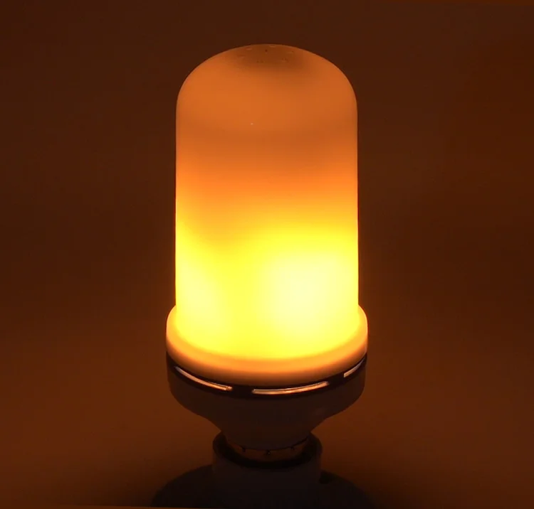 Светодиодный светильник E27 AC85V~ 265 V, красный, синий, зеленый, желтый, фиолетовый, красочный, 7 Вт, лампа с эффектом огня, SMD 2835, мерцающий светодиодный светильник с имитацией пламени - Испускаемый цвет: 85-265V