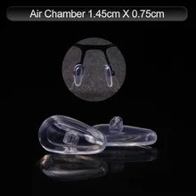 COLOUR_MAX 5Pairs/10pcs Air Chamber Silicone Anti Slip Soft Nose Pads With Screws/Screwdriver/Tweezers For Glasses Sunglasses