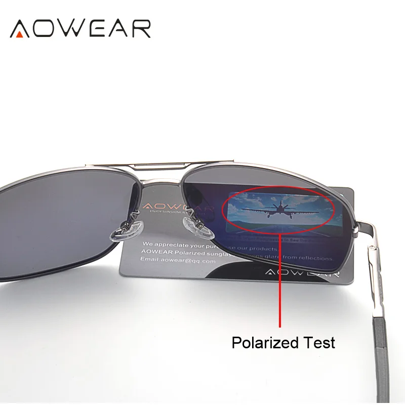 AOWEAR, классические мужские солнцезащитные очки, мужские, авиационные, алюминиевые, поляризационные, солнцезащитные очки, мужские,, фирменный дизайн, HD очки, зеркальные очки