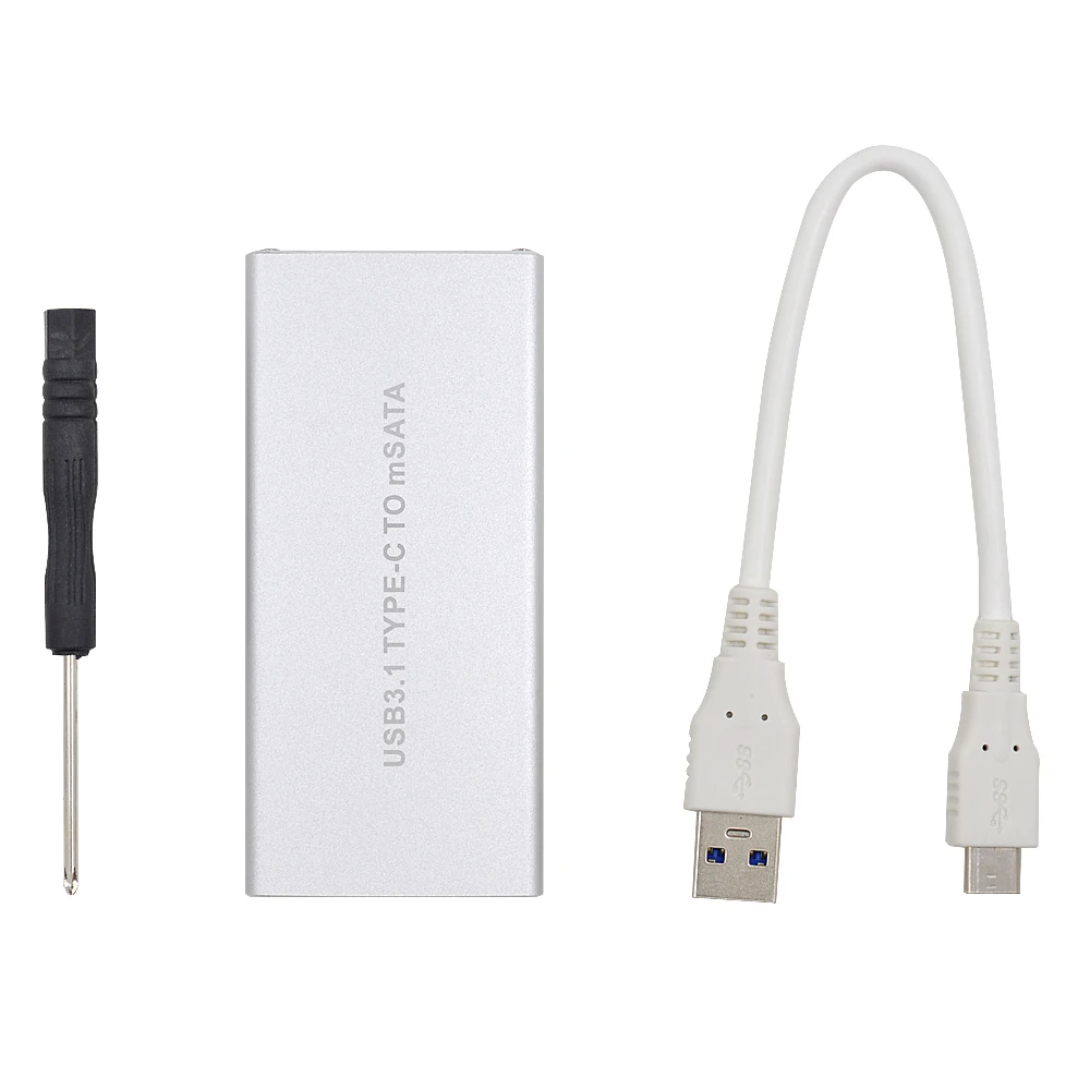 CHIPAL Прочный USB 3 1 кабель с разъемами типа C и коробка mSATA 10 Гб Корпус чехол SSD для