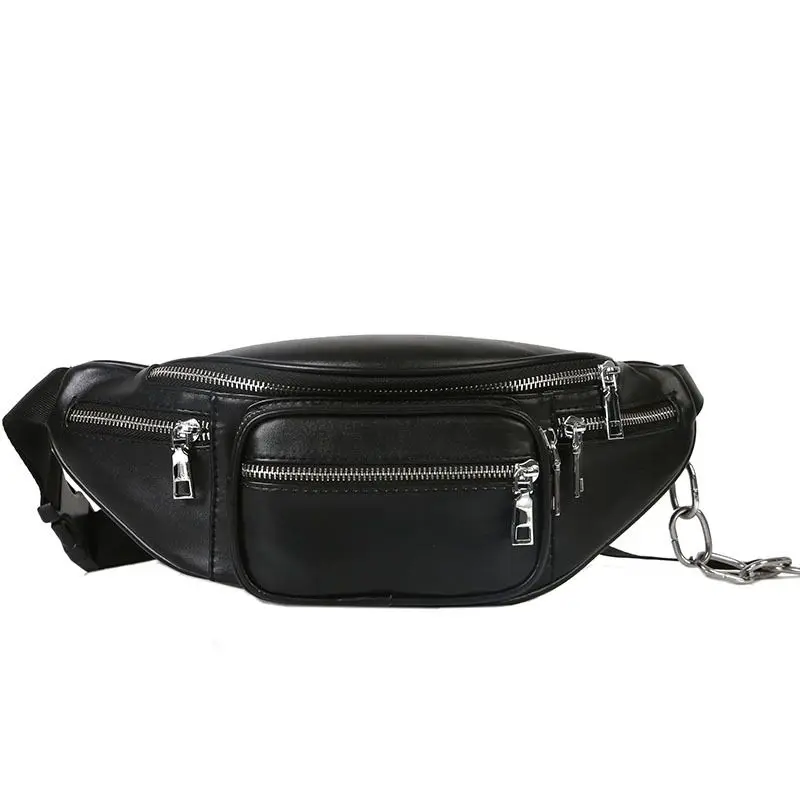 

PU Leather Women Belt Waist Bag Ladies Portable Phone Chest Waist Bags Travel Chest Bag Fanny Waist Pack