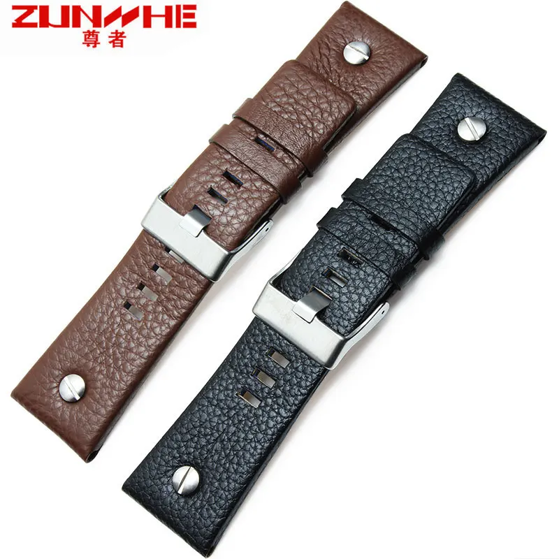 

Genuine Calf Leather Watch Band for Diesel Watch Strap Man Watchband 22 24 26 30 28 mm For dz7313 dz7322 dz7257 Wrist Watch Belt