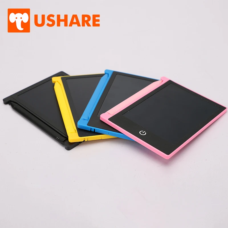 USHARE 1PCS Portable Mini 4.4 Inch Writing Message Board Electronic Drawing Graphics Pad With Pen For Kids Gifts | Канцтовары для