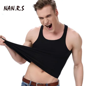 

NANRS Brand Men's Cotton Undershirts Sleeveless Compression Singlet Underwear Breathable Man Vest Tank Tops Camiseta Masculina