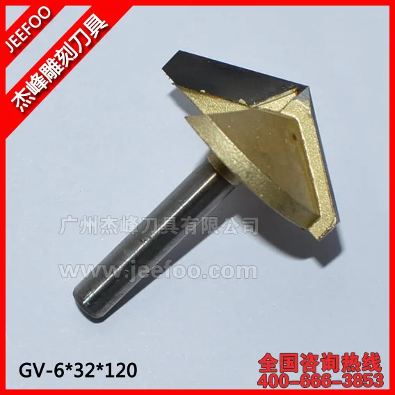 

6*32*120Degree 3D Woodworking Router Bits Set for CNC Machine, Solid carbide endmill engraving bits