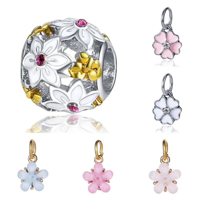 Подходит для Pulsera Pandora Charms оригинальный браслет Perles Pour La fabrification De Bijoux Charm Beads