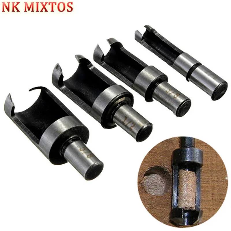 

New 4PCS Durable Plug Cutter Power Drill Tools Drill Bits Set Power Tool Accessories Wood Drills Model Maker Tools Carpentry DIY