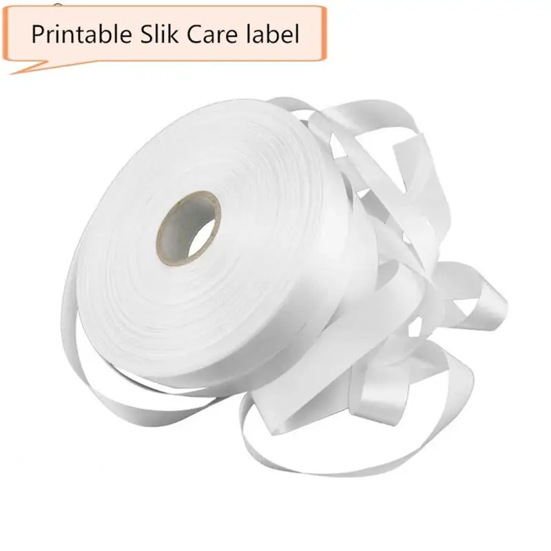 

Blank wash label nylon ribbon, 20mm to 60mm white ribbon