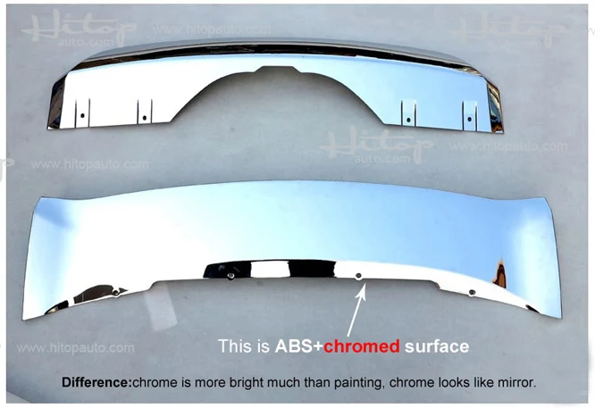 Новое поступление передний и задний бампер протектор опорная пластина для BM X5 F15-, два варианта, обновление вашего автомобиля, ISO9001 качество поставщик - Название цвета: ABS chromed surface