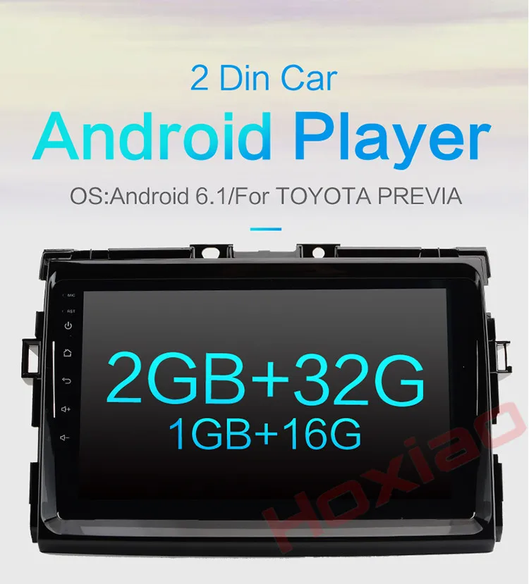 Top Hoxiao Android  for TOYOTA Estima/ PREVIA / Tarago/canarado GPS HD multimedia player map navigation WIFI 9 inch 2DIN car radio 2