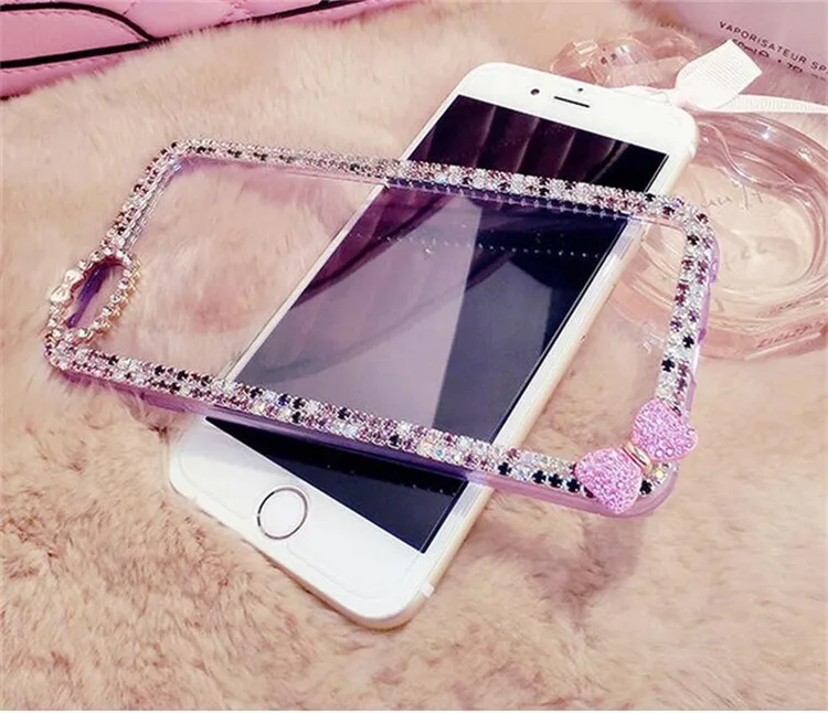 Блестящий Алмазный чехол LaMaDiaa для iPhone 11 12 Pro MAX 5S 6 6S 7 8 Plus X XR Xs Max мягкий прозрачный