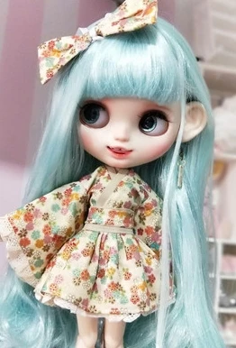 1 Набор = 4 шт. новая одежда модное японское кимоно с резинкой для волос кукол Blyth