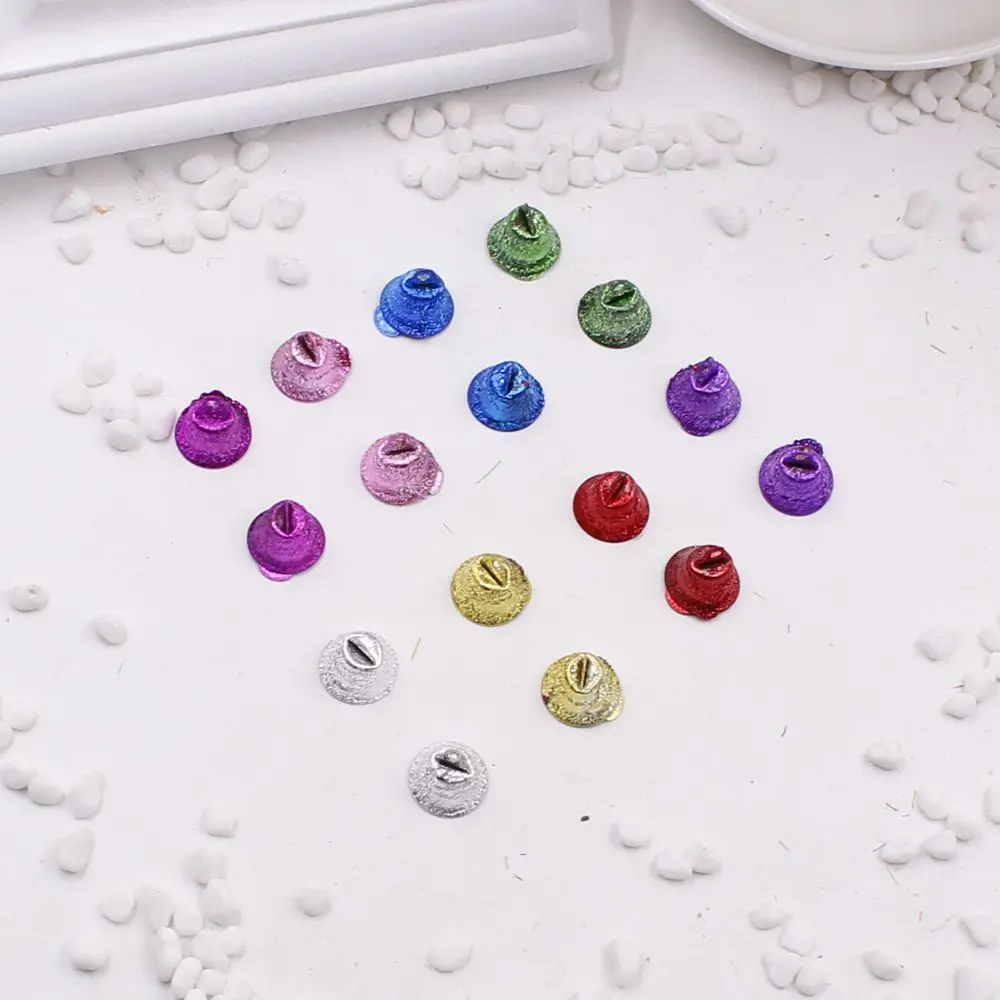 

10 pcs / lot Colorful Christmas Decoration Bells Pendants Bell Ornaments DIY Metal Crafts Jingling Bell Size: 21 * 16 * 11mm